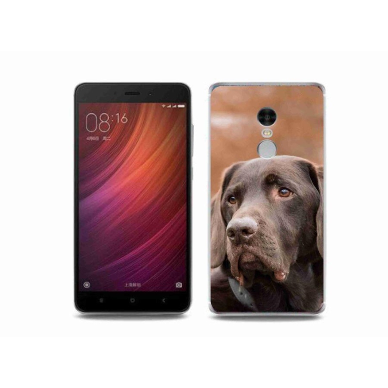 Gélový obal mmCase na mobil Xiaomi Redmi Note 4 - hnedý labrador