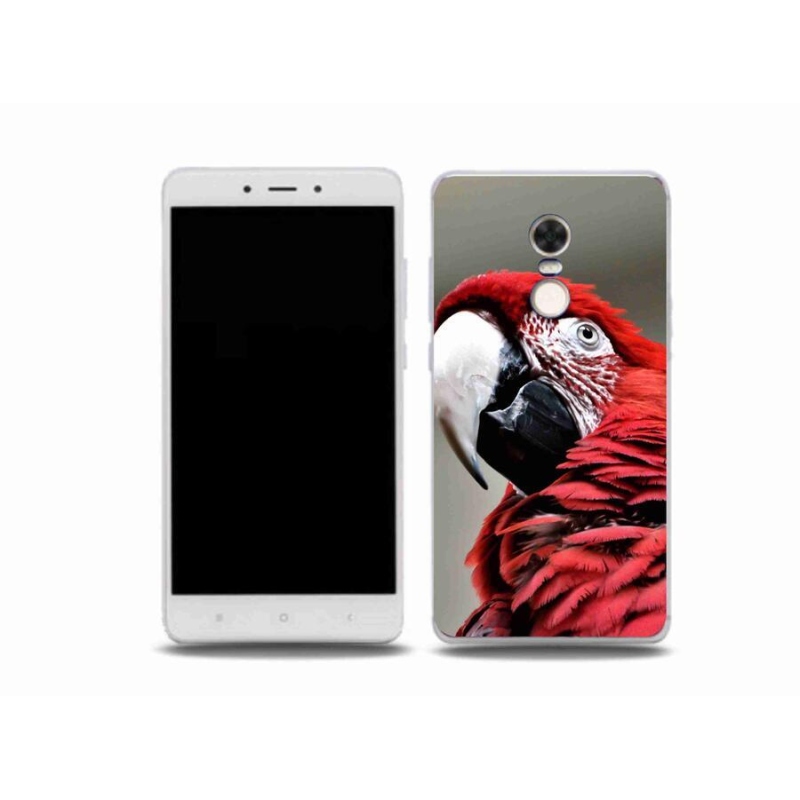 Gélový obal mmCase na mobil Xiaomi Redmi Note 4X - papagáj ara červený