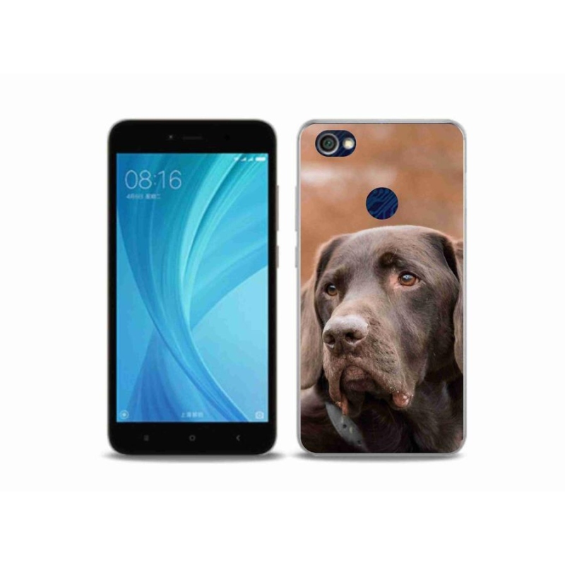 Gélový obal mmCase na mobil Xiaomi Redmi Note 5A Prime - hnedý labrador