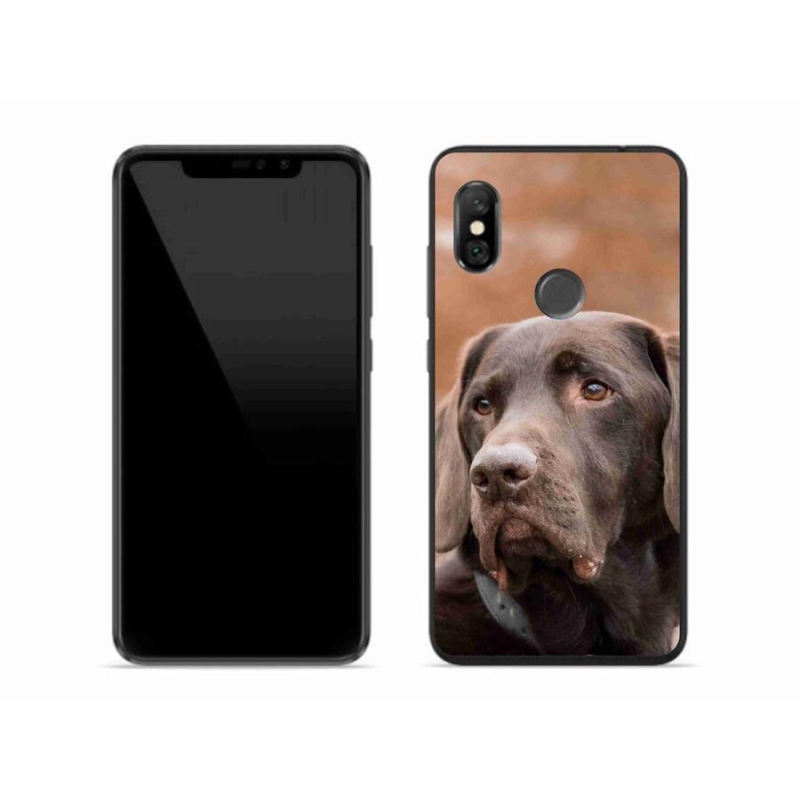 Gélový obal mmCase na mobil Xiaomi Redmi Note 6 Pro - hnedý labrador