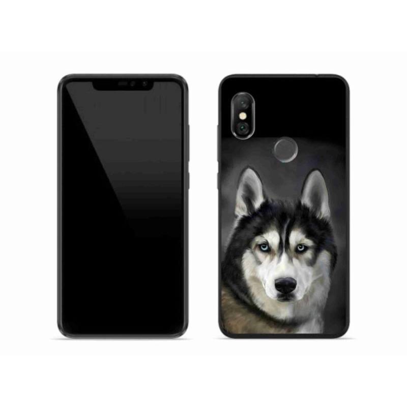 Gélový obal mmCase na mobil Xiaomi Redmi Note 6 Pro - husky