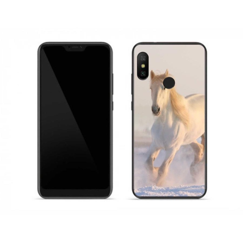 Gélový obal mmCase na mobil Xiaomi Redmi Note 6 Pro - kôň v snehu