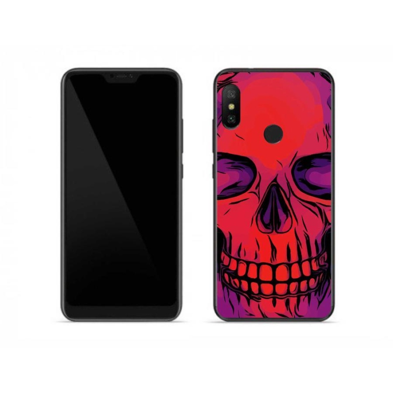 Gélový obal mmCase na mobil Xiaomi Redmi Note 6 Pro - lebka