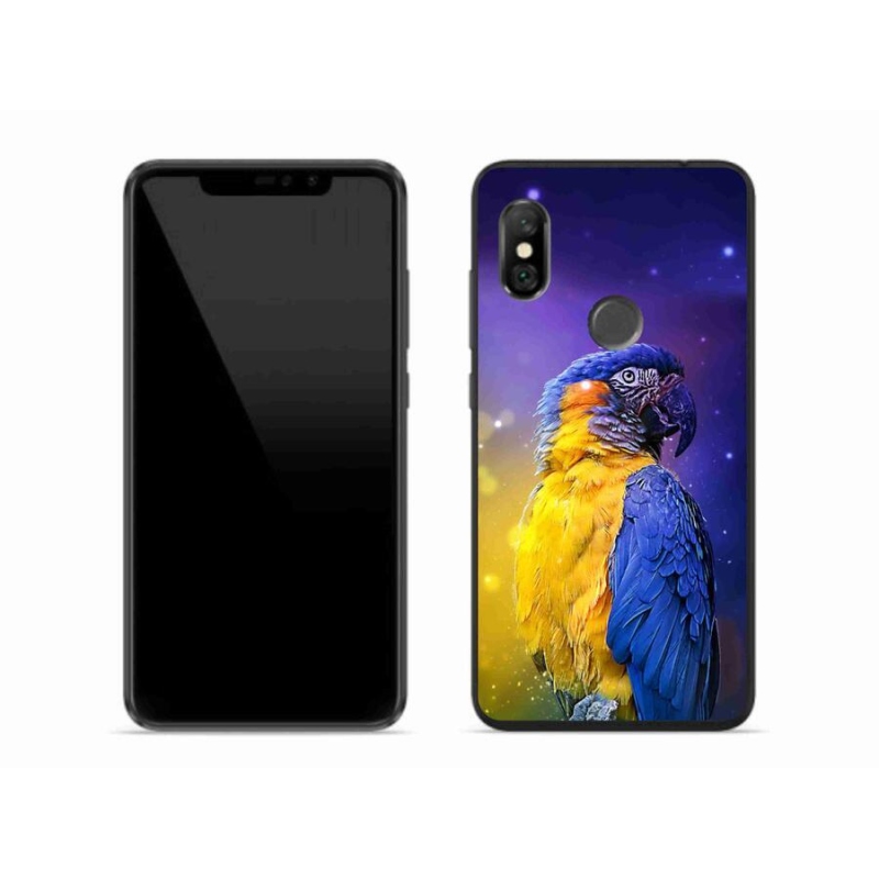 Gélový obal mmCase na mobil Xiaomi Redmi Note 6 Pro - papagáj ara 1