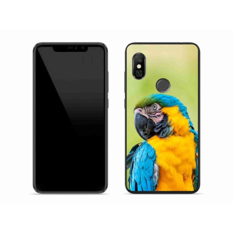 Gélový obal mmCase na mobil Xiaomi Redmi Note 6 Pro - papagáj ara 2