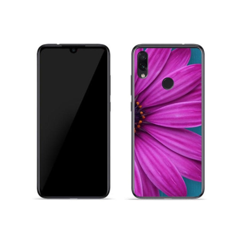 Gélový obal mmCase na mobil Xiaomi Redmi Note 7 - fialová margaréta