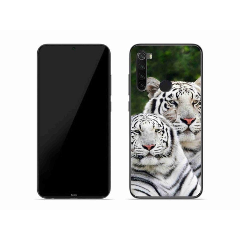 Gélový obal mmCase na mobil Xiaomi Redmi Note 8 - bieli tigre