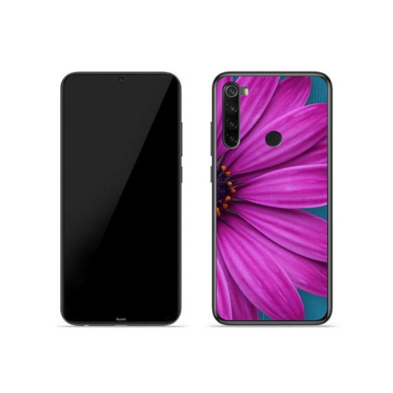 Gélový obal mmCase na mobil Xiaomi Redmi Note 8 - fialová margaréta