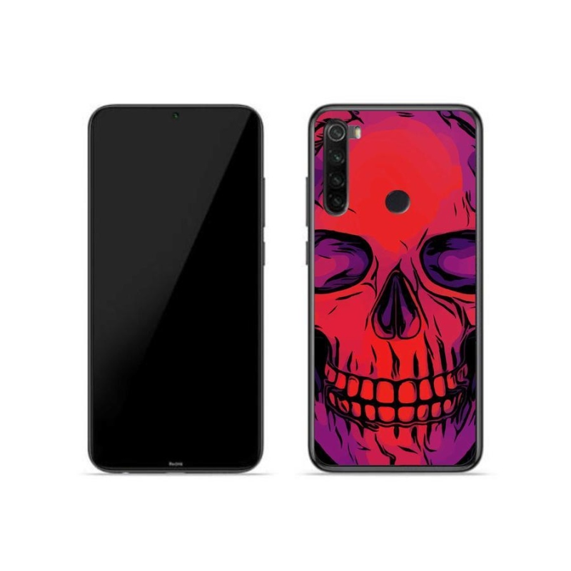 Gélový obal mmCase na mobil Xiaomi Redmi Note 8 - lebka