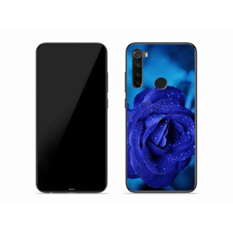 Gélový obal mmCase na mobil Xiaomi Redmi Note 8 - modrá ruža