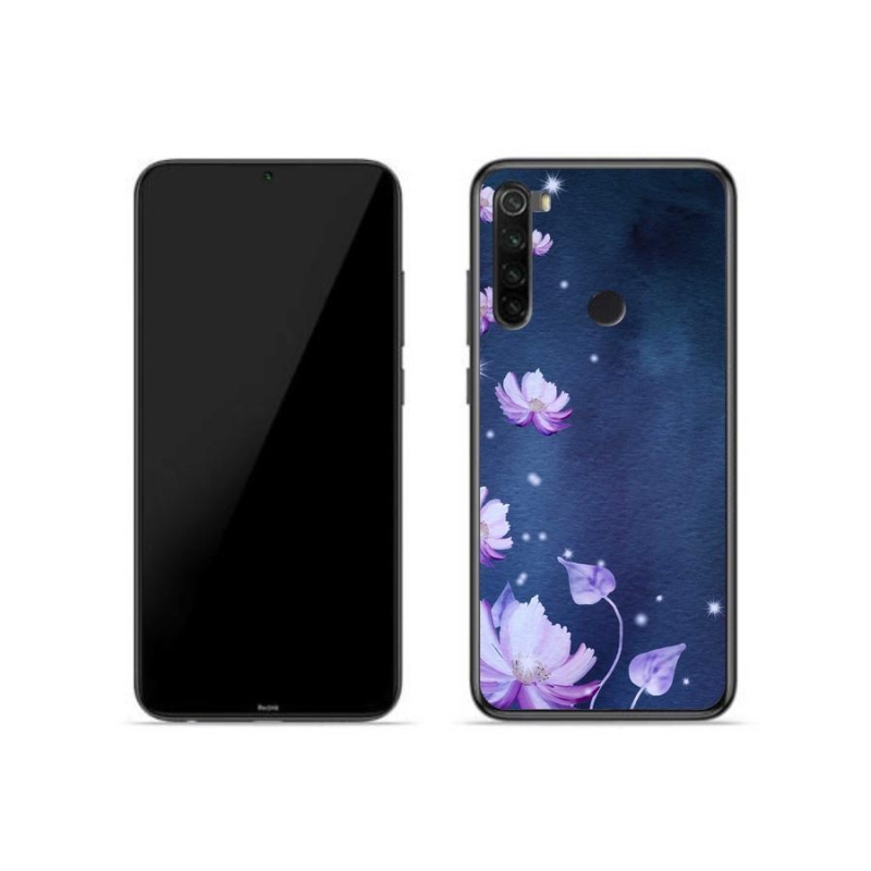 Gélový obal mmCase na mobil Xiaomi Redmi Note 8 - padajúce kvety