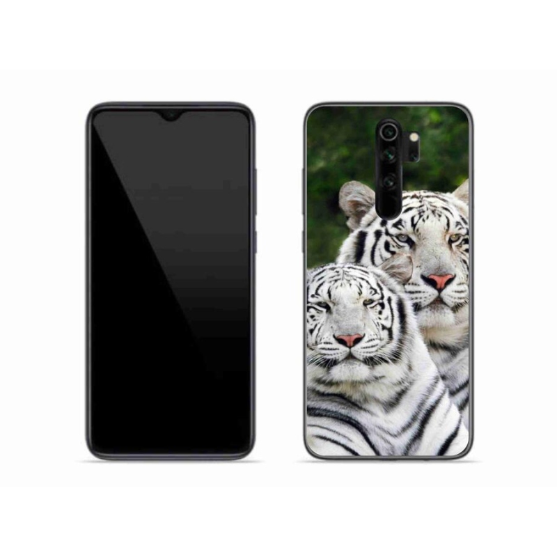 Gélový obal mmCase na mobil Xiaomi Redmi Note 8 Pro - bieli tigre