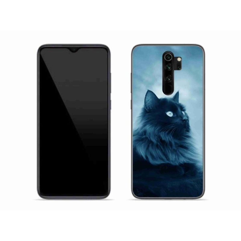 Gélový obal mmCase na mobil Xiaomi Redmi Note 8 Pro - čierna mačka 1