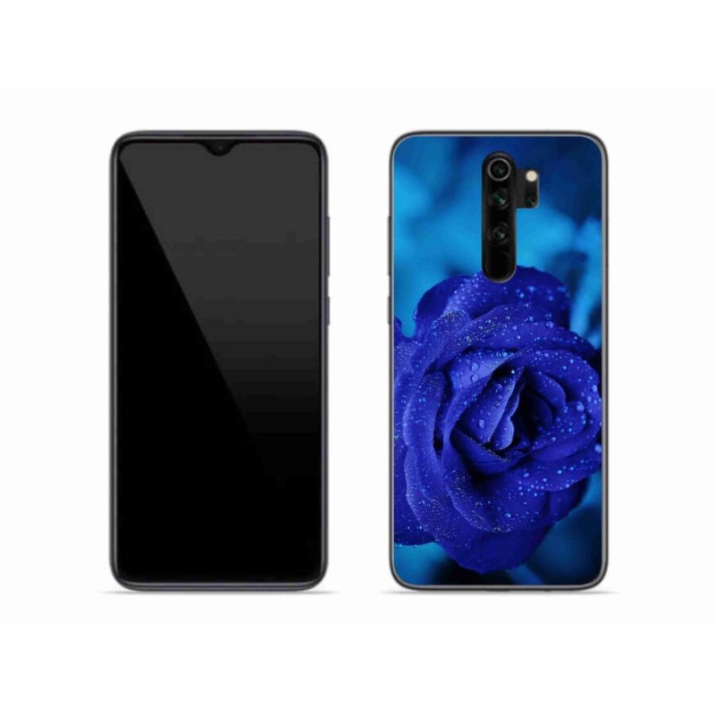 Gélový obal mmCase na mobil Xiaomi Redmi Note 8 Pro - modrá ruža