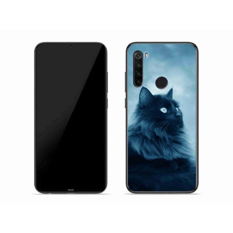 Gélový obal mmCase na mobil Xiaomi Redmi Note 8T - čierna mačka 1