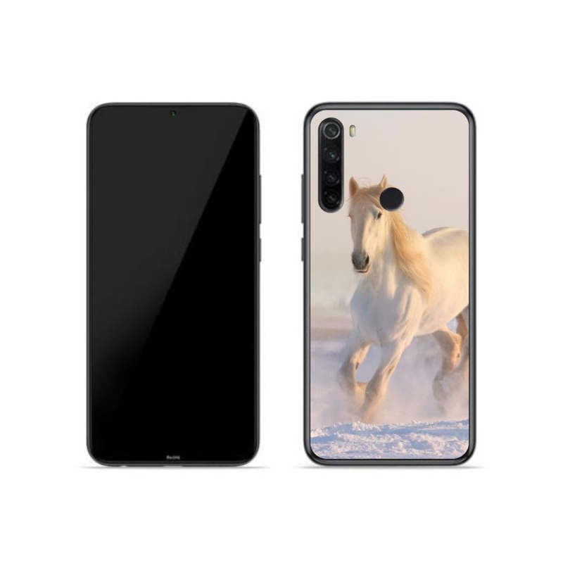 Gélový obal mmCase na mobil Xiaomi Redmi Note 8T - kôň v snehu