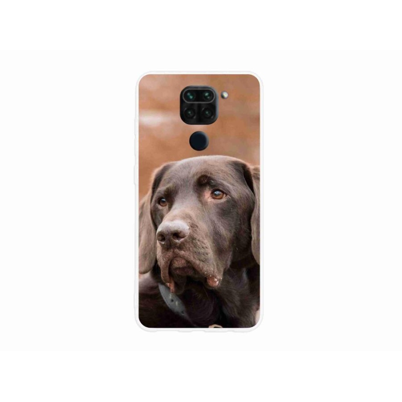 Gélový obal mmCase na mobil Xiaomi Redmi Note 9 - hnedý labrador