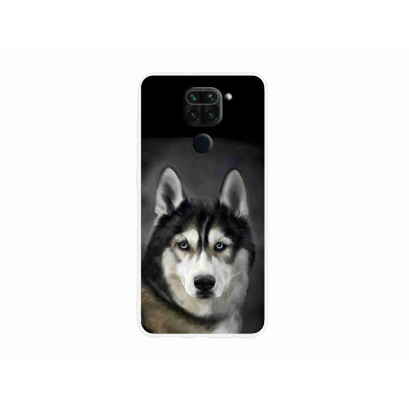 Gélový obal mmCase na mobil Xiaomi Redmi Note 9 - husky