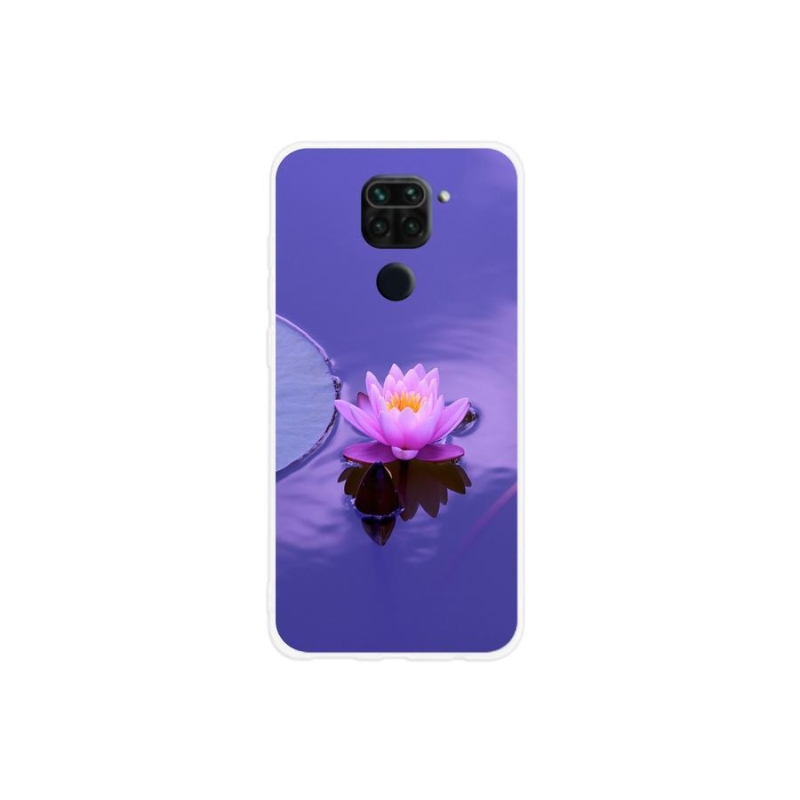 Gélový obal mmCase na mobil Xiaomi Redmi Note 9 - kvet na hladine