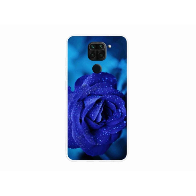 Gélový obal mmCase na mobil Xiaomi Redmi Note 9 - modrá ruža