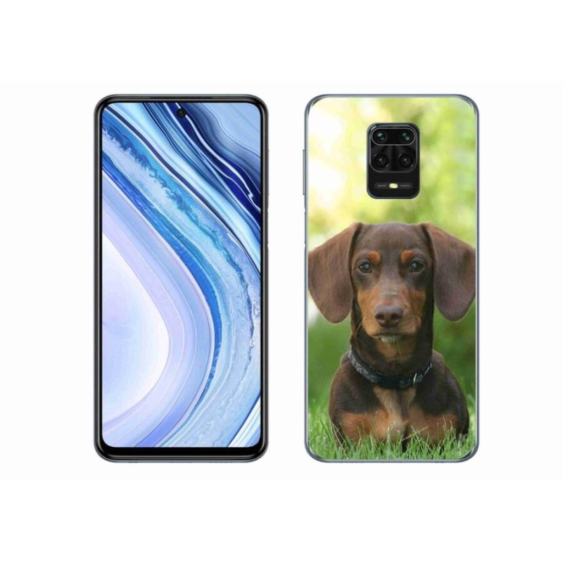 Gélový obal mmCase na mobil Xiaomi Redmi Note 9 Pro - hnedý jazvečík
