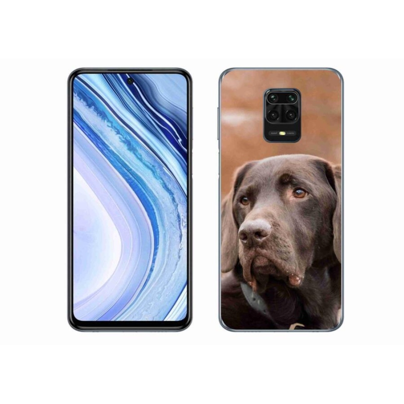 Gélový obal mmCase na mobil Xiaomi Redmi Note 9 Pro - hnedý labrador