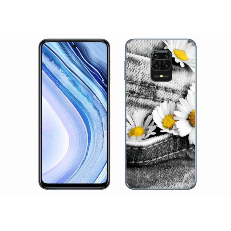 Gélový obal mmCase na mobil Xiaomi Redmi Note 9 Pro - margaréty