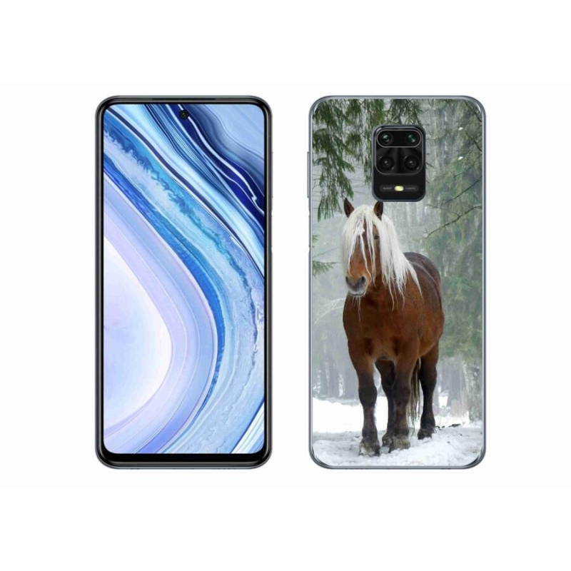 Gélový obal mmCase na mobil Xiaomi Redmi Note 9 Pro - kôň v lese