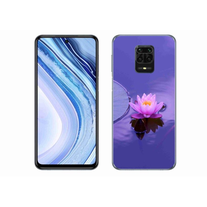 Gélový obal mmCase na mobil Xiaomi Redmi Note 9 Pro - kvet na hladine