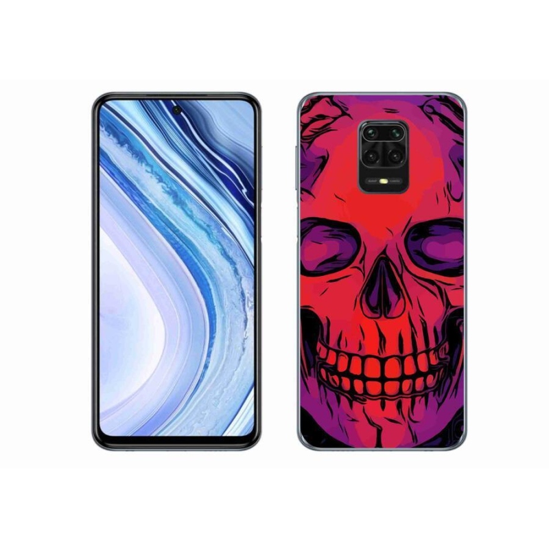 Gélový obal mmCase na mobil Xiaomi Redmi Note 9 Pro - lebka