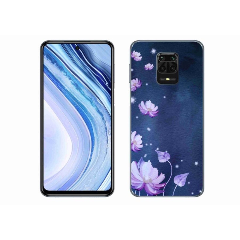 Gélový obal mmCase na mobil Xiaomi Redmi Note 9 Pro - padajúce kvety