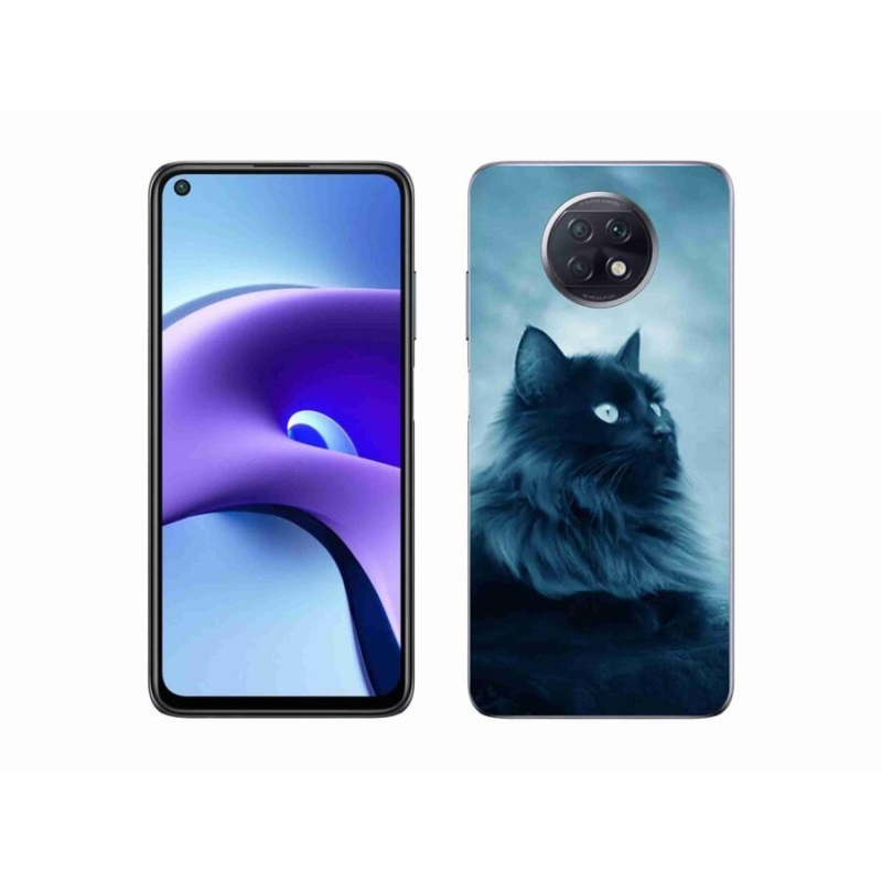 Gélový obal mmCase na mobil Xiaomi Redmi Note 9T 5G - čierna mačka 1