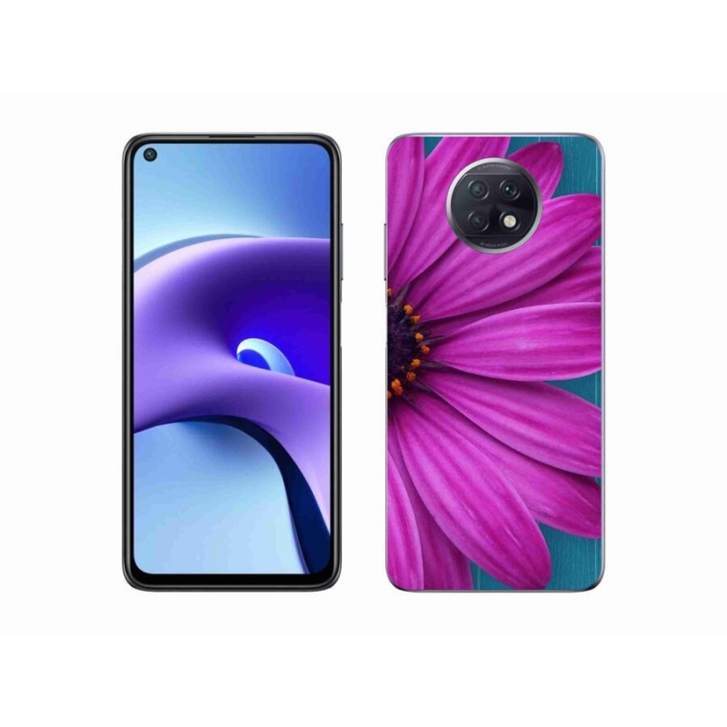 Gélový obal mmCase na mobil Xiaomi Redmi Note 9T 5G - fialová margaréta