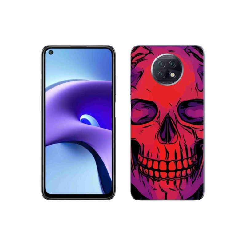 Gélový obal mmCase na mobil Xiaomi Redmi Note 9T 5G - lebka