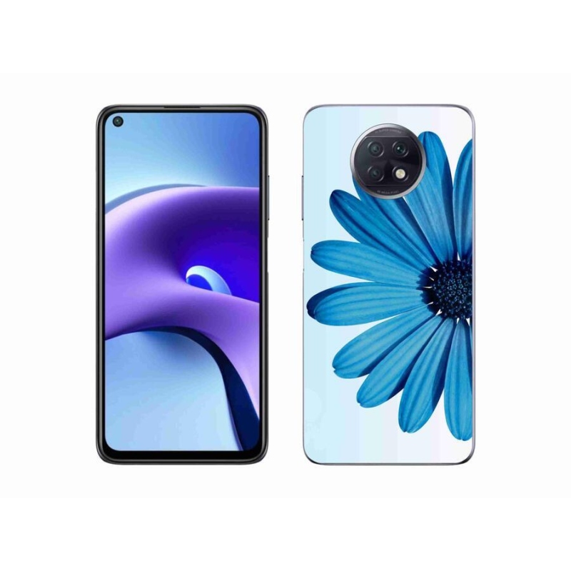 Gélový obal mmCase na mobil Xiaomi Redmi Note 9T 5G - modrá margaréta