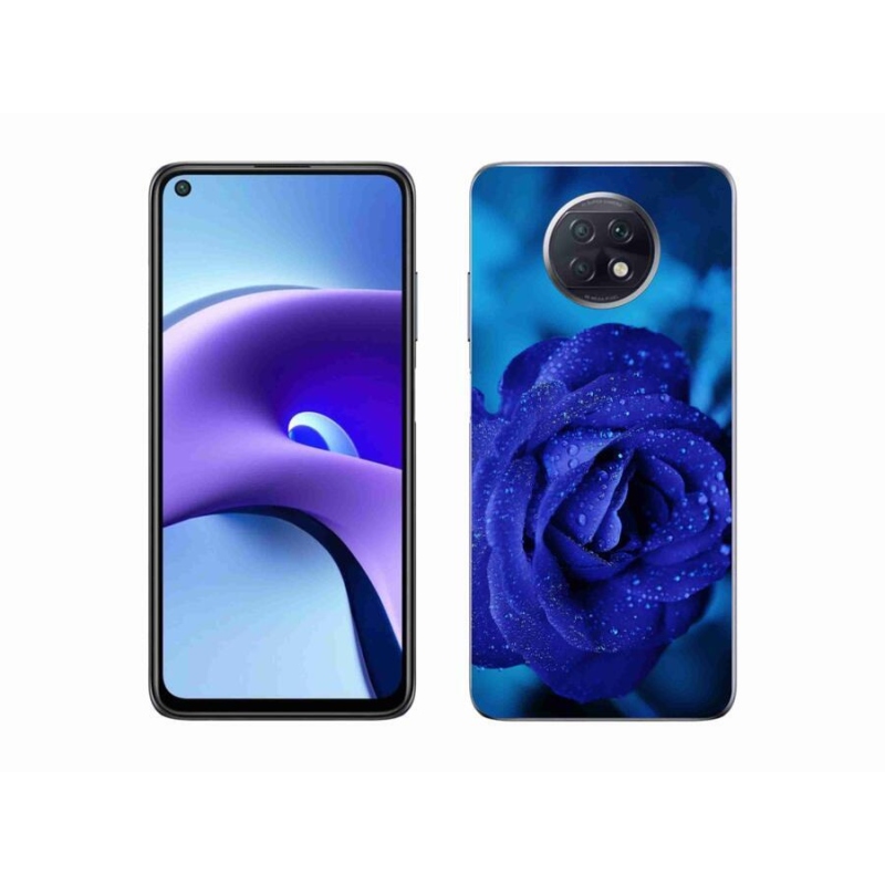 Gélový obal mmCase na mobil Xiaomi Redmi Note 9T 5G - modrá ruža