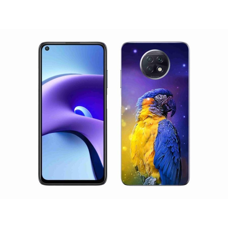 Gélový obal mmCase na mobil Xiaomi Redmi Note 9T 5G - papagáj ara 1