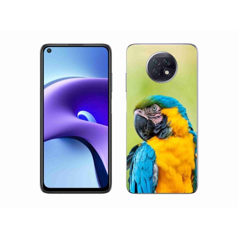 Gélový obal mmCase na mobil Xiaomi Redmi Note 9T 5G - papagáj ara 2