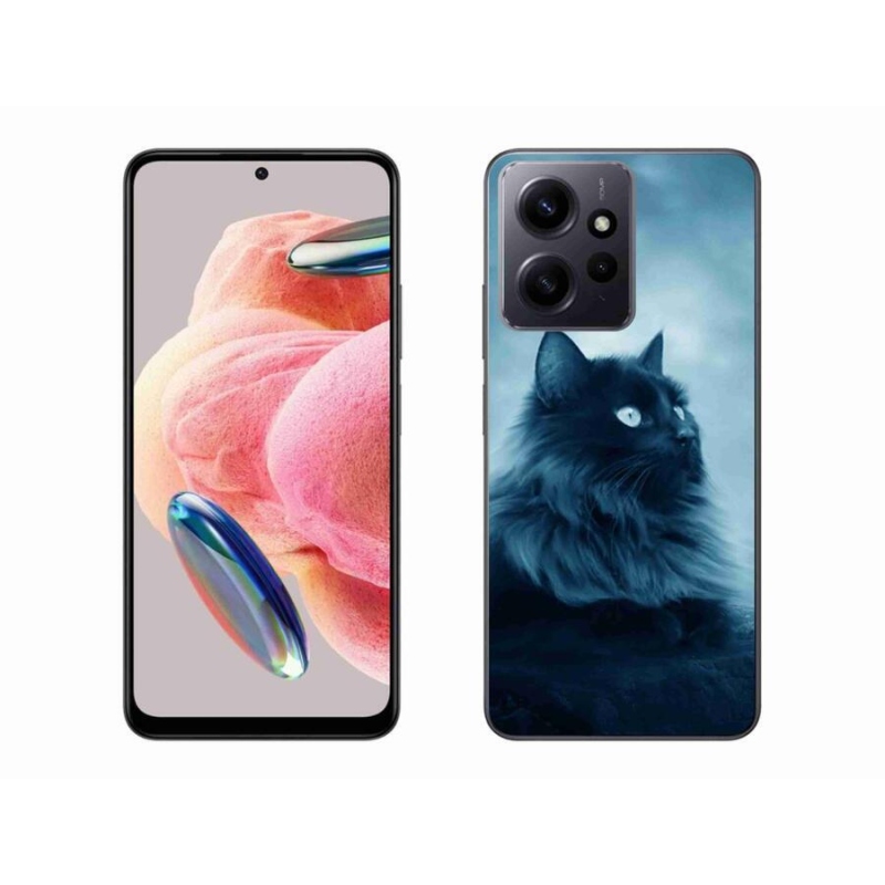 Gélový obal mmCase na Xiaomi Redmi Note 12 4G - čierna mačka 1