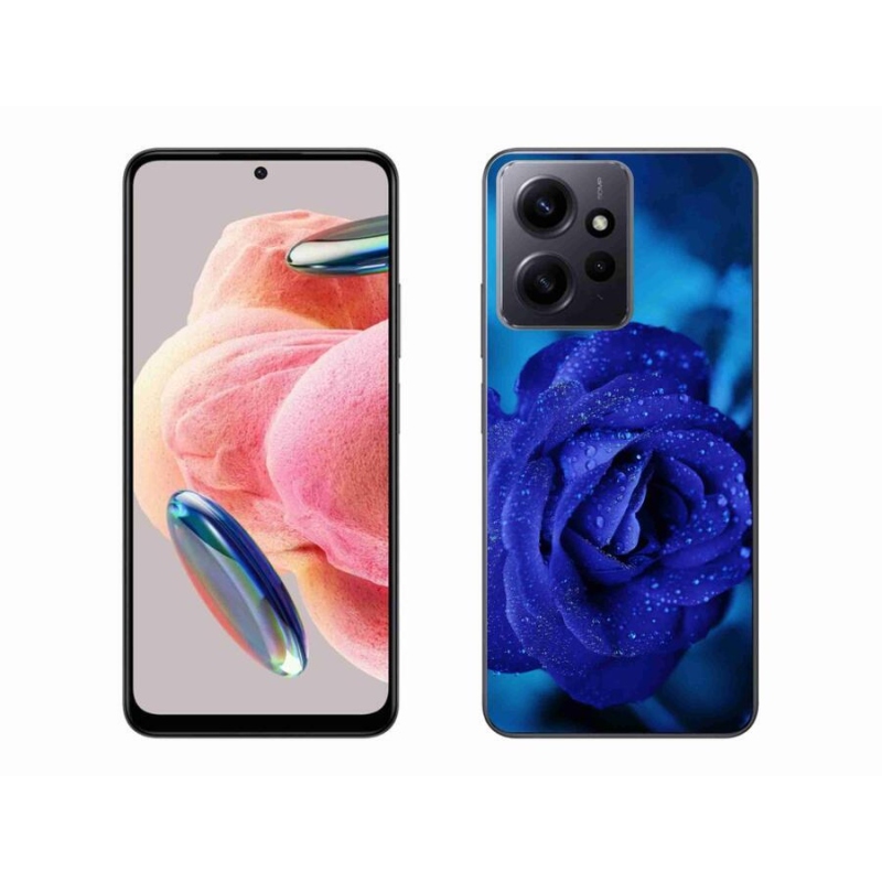 Gélový obal mmCase na Xiaomi Redmi Note 12 4G - modrá ruža