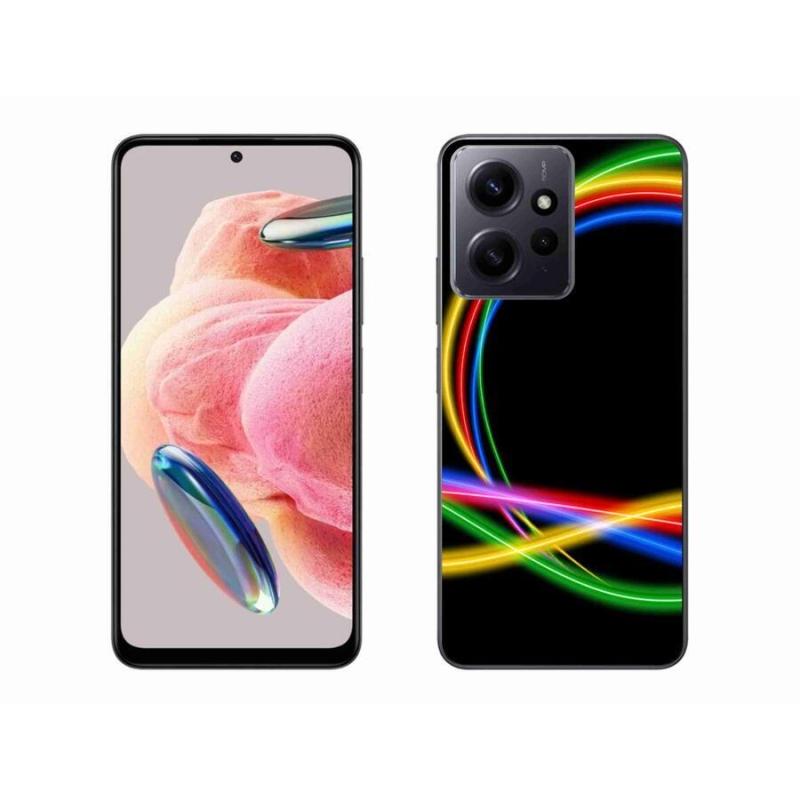 Gélový obal mmCase na Xiaomi Redmi Note 12 4G - neónové kruhy