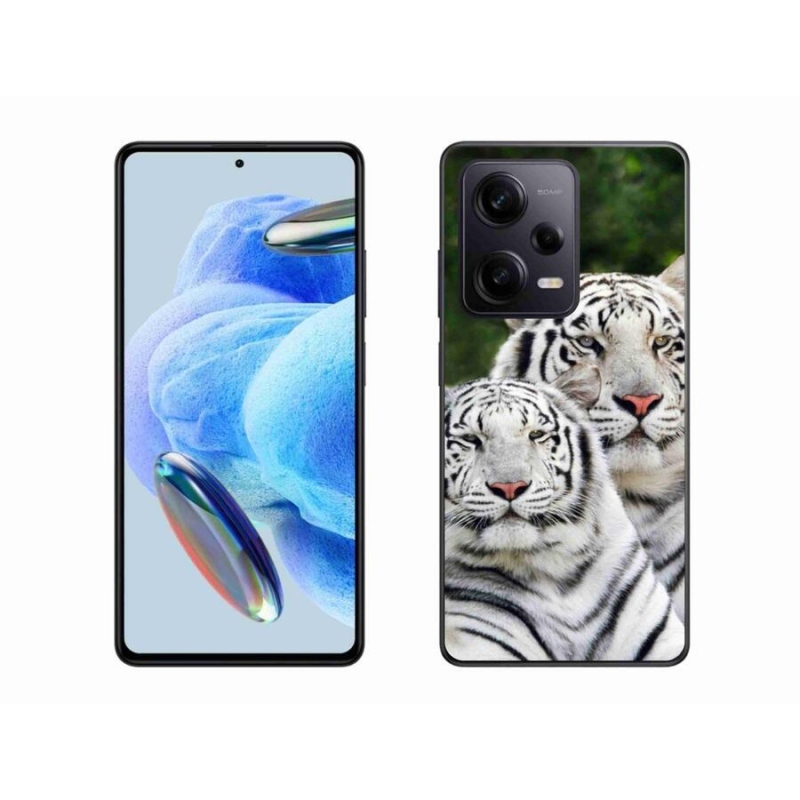 Gélový obal mmCase na Xiaomi Redmi Note 12 Pro+ 5G - bieli tigre