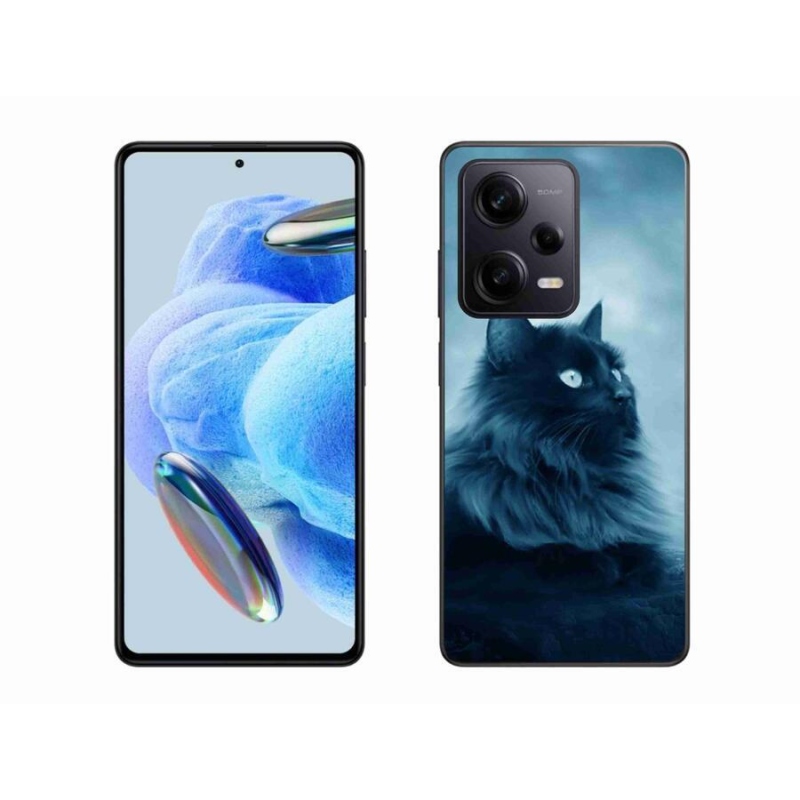 Gélový obal mmCase na Xiaomi Redmi Note 12 Pro+ 5G - čierna mačka 1