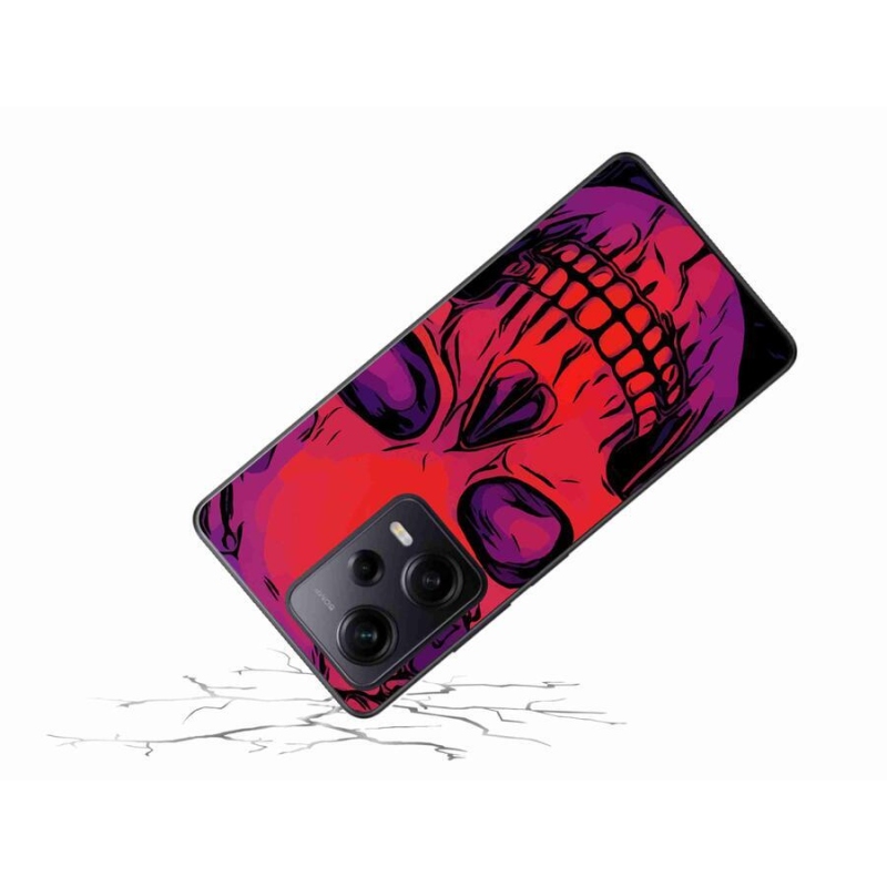 Gélový obal mmCase na Xiaomi Redmi Note 12 Pro+ 5G - lebka