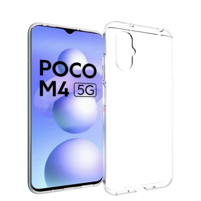 Gélový obal na mobil Xiaomi Poco M4 5G - priehľadný