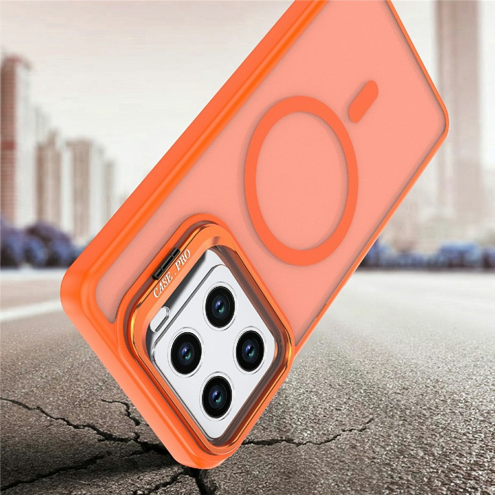 Gélový obal s pevným chrbtom a stojanom na ZTE Blade A56 - oranžový