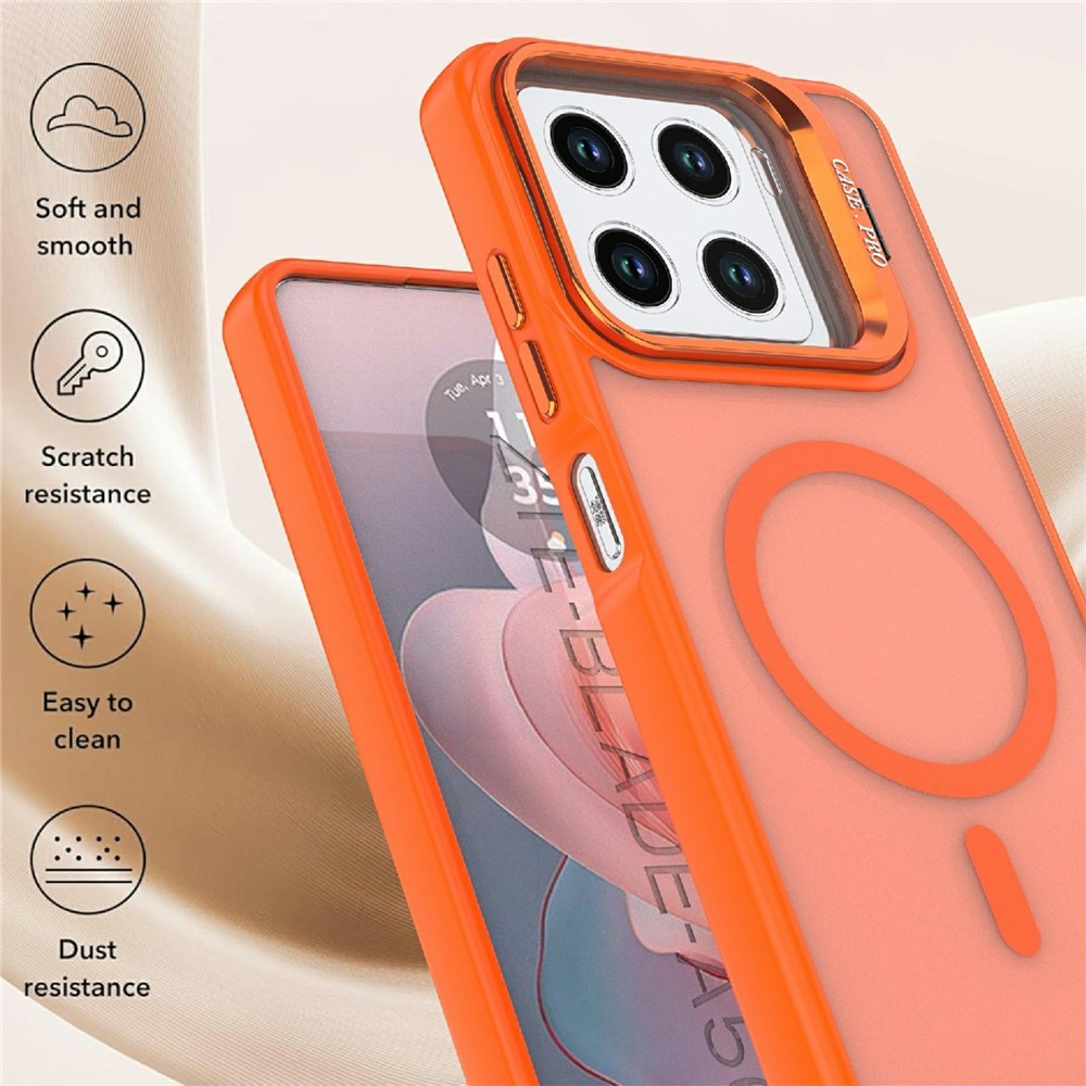 Gélový obal s pevným chrbtom a stojanom na ZTE Blade A56 - oranžový