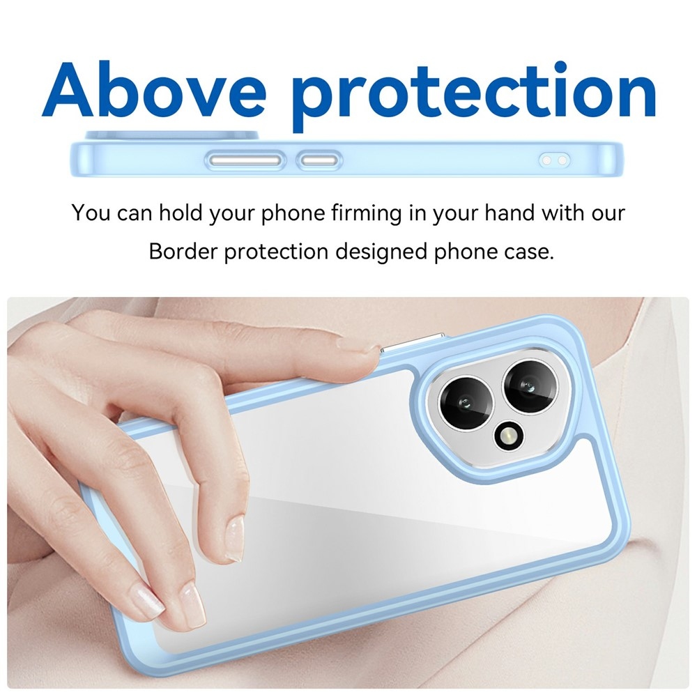 Gélový obal s pevným chrbtom na Honor 400 - modrý