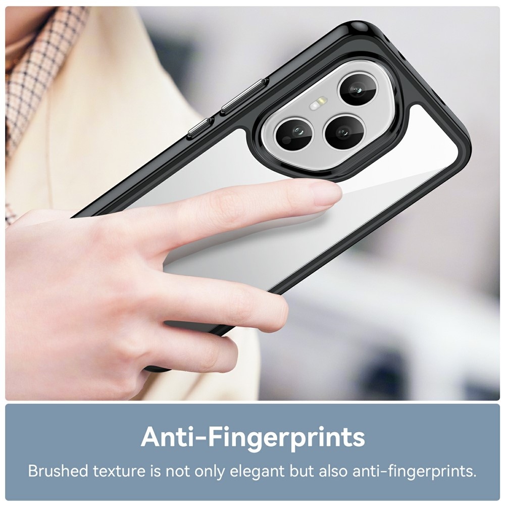 Gélový obal s pevným chrbtom na Honor 400 Pro - čierny