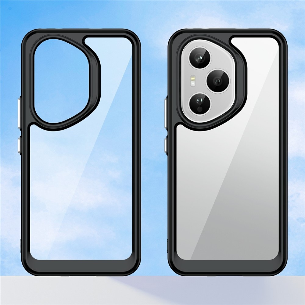 Gélový obal s pevným chrbtom na Honor 400 Pro - čierny